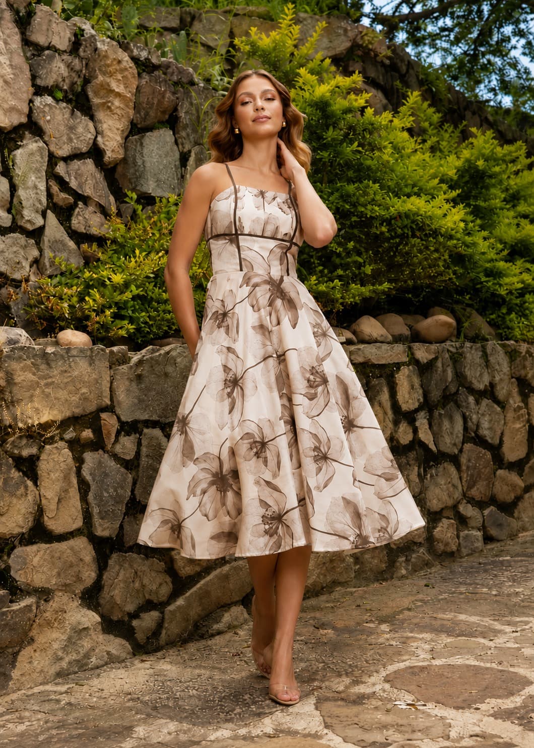 VESTIDO LORETTA CAFE