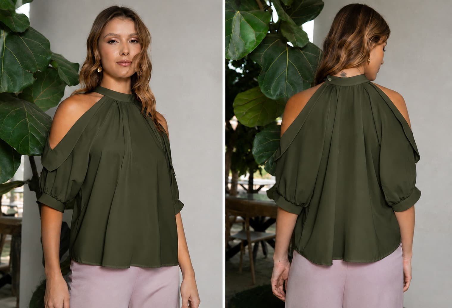 BLUSA KENDALL VERDE OLIVA