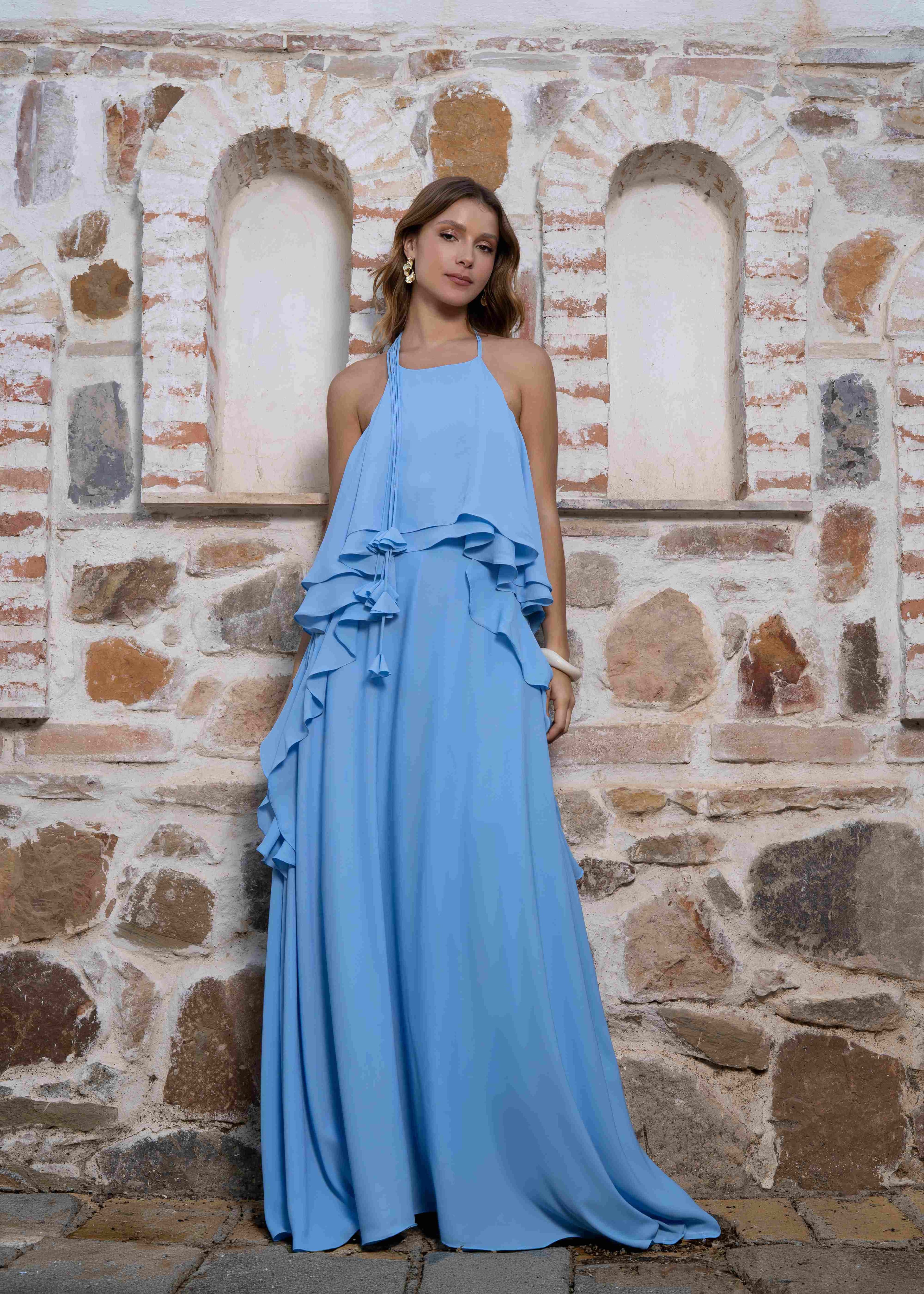 VESTIDO ROMINA CELESTE