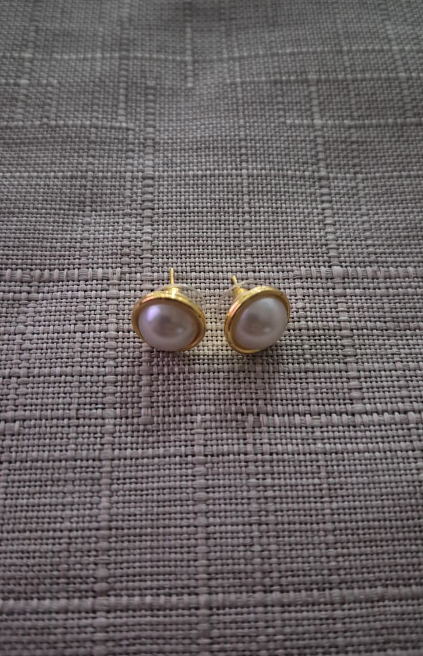 ARETES PERLA REAL