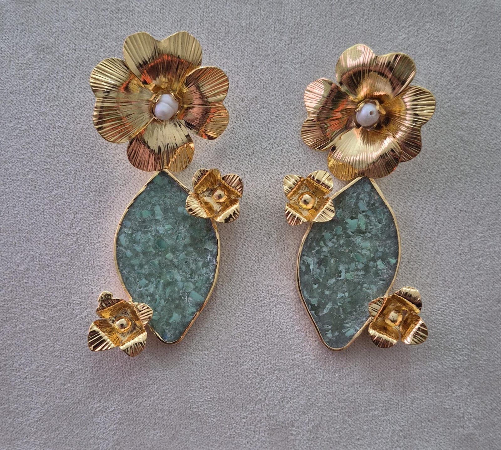 ARETES JARDIN DE JADE