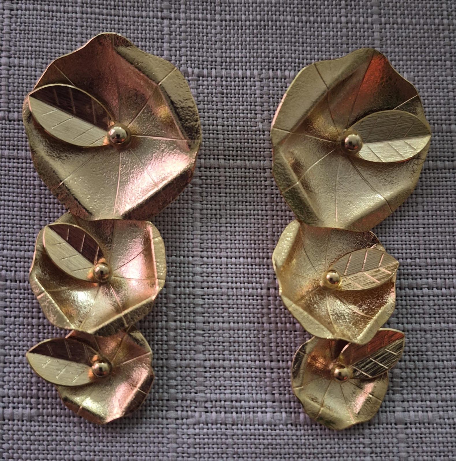 ARETES CASCADA FLORAL